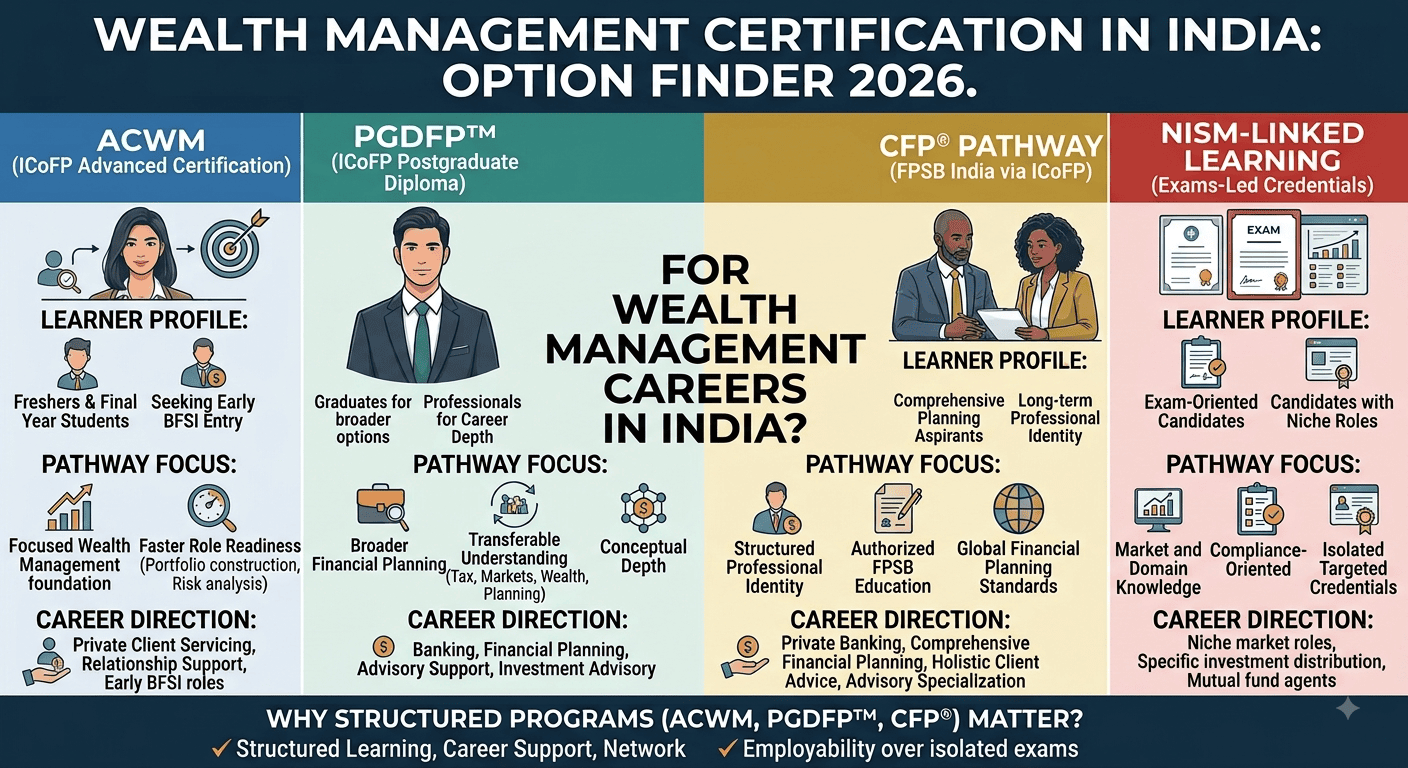Wealth Management Certification in India Which Option Fits Your Career in 2026?
